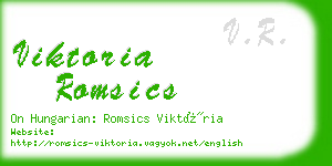 viktoria romsics business card